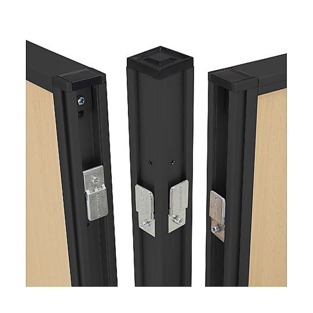 カグクロ ローパーテーション用 コーナーポール ブラック H1200mm PN-P1200-BK 1本(ご注文単位1本)【直送品】