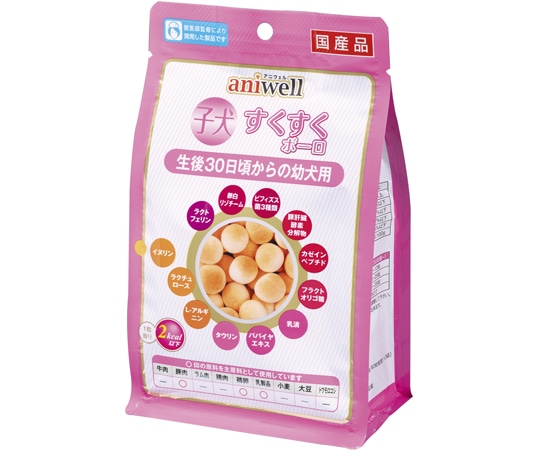 デビフペット aniwell 子犬すくすくボーロ 60g 1パック(3袋入) 412 1パック（ご注文単位1パック）【直送品】