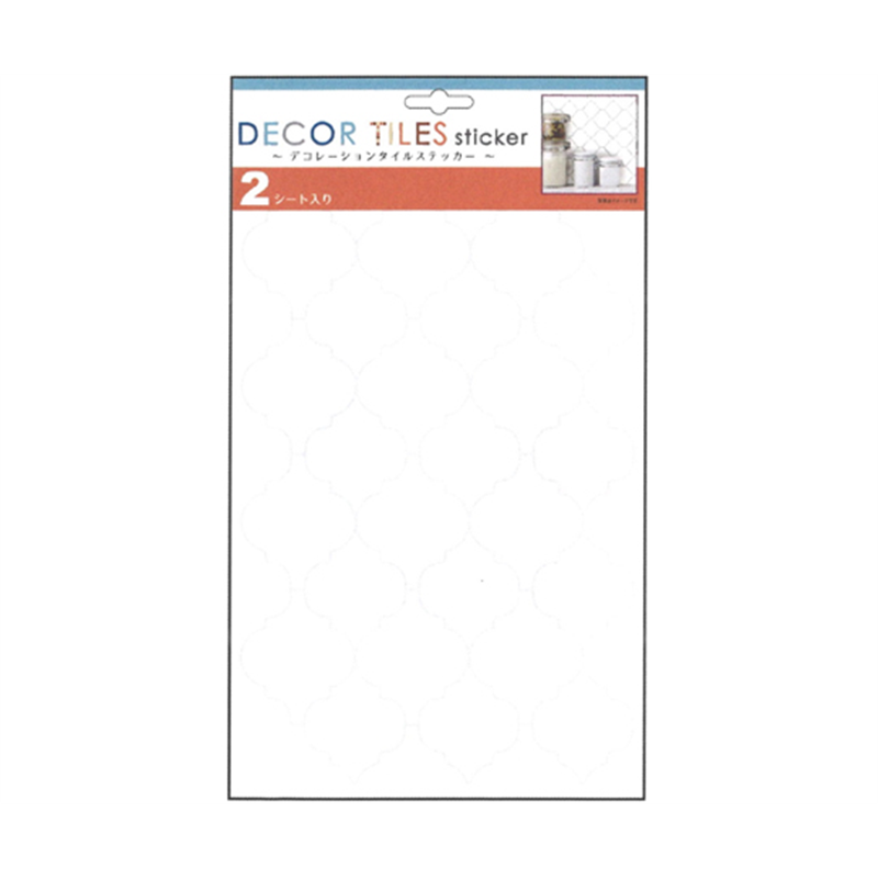 S&Cコーポレーション タイルステッカー 294×195mm 白 2シート入 ITLA58 1セット(ご注文単位1セット)【直送品】