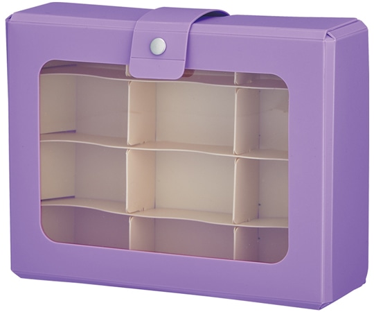 LIHITLAB CUBE FIZZ コレクションケース A6 パープル A696-10 1冊(ご注文単位1冊)【直送品】