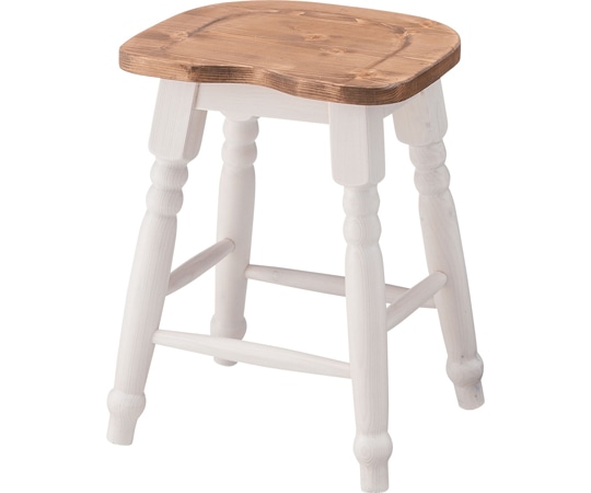 東谷 ミディ スツール ホワイト CFS-213 1個（ご注文単位1個）【直送品】