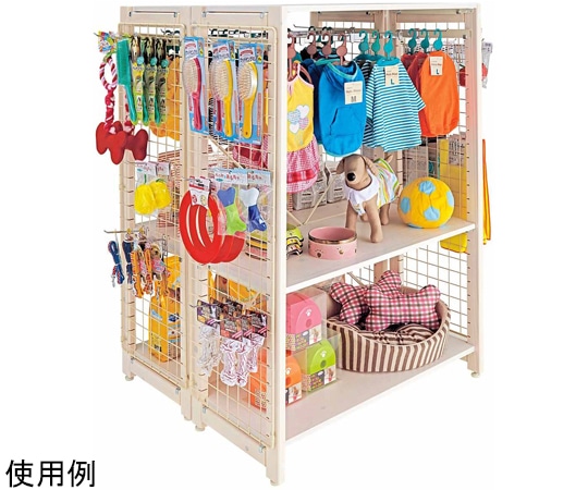 アズワン アルテン W90×H135 2台セット 棚+角バー展開 61-802-75-1 1セット（ご注文単位1セット）【直送品】