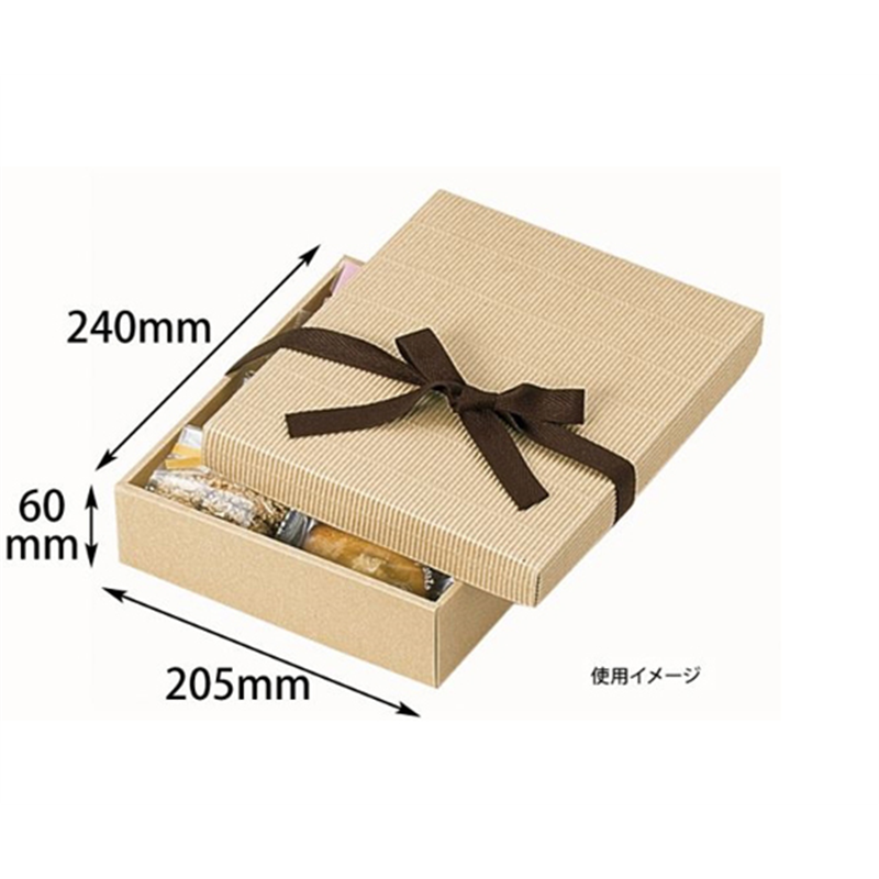 ヤマニパッケージ 贈答箱 ナチュラルBOX9号 ヒモ付 100枚 16-14 1ケース（ご注文単位1ケース）【直送品】