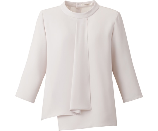 ボンマックス 七分袖ブラウス シルバーグレイ L BCB4102 1枚（ご注文単位1枚）【直送品】