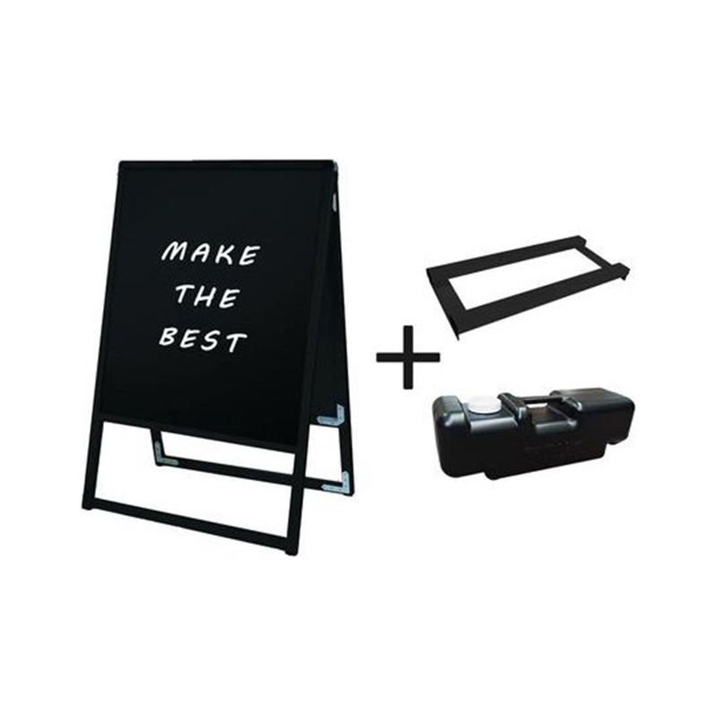常磐精工 ブラックバリウススタンド看板 ブラックボード 450×600両面 ウエイトアーム・水タンクセット BVASKBB-450X600R-3SET 1個（ご注文単位1個）【直送品】