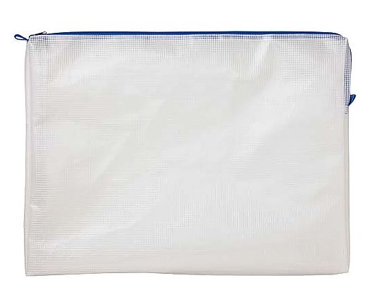 カウネット メッシュケースマチ付A3 330×450mm青 4217-5803 1枚(ご注文単位1枚)【直送品】