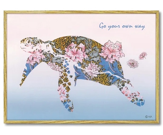 ユーパワー アニマルシルエット アート｢シータートルM｣ YP-03511 1個（ご注文単位1個）【直送品】