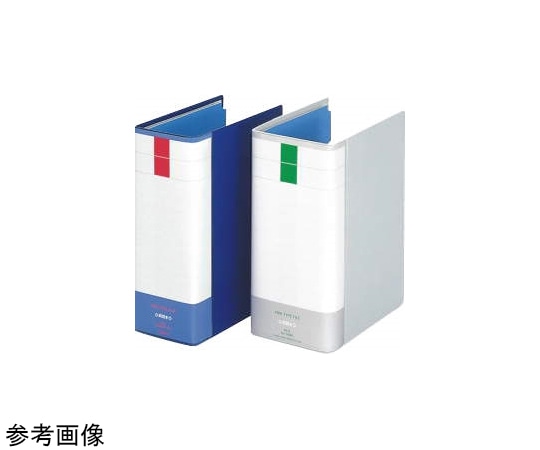ライオン事務器 パイプ式ファイル両開き〈環境〉 ブルー No.785RK 1冊(ご注文単位1冊)【直送品】