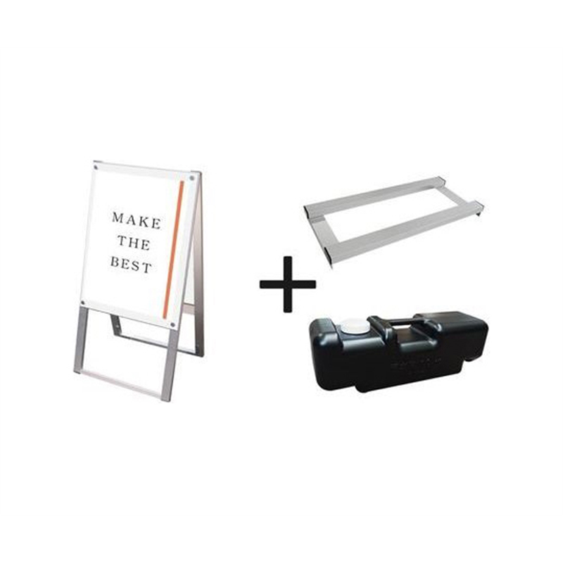 常磐精工 ポスター用スタンド看板 A2両面ホワイト ウエイトアーム・水タンクセット PSSK-A2RW-3SET 1個（ご注文単位1個）【直送品】