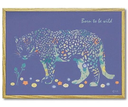 ユーパワー アニマルシルエット アート｢レオパードS｣ YP-02405 1個（ご注文単位1個）【直送品】