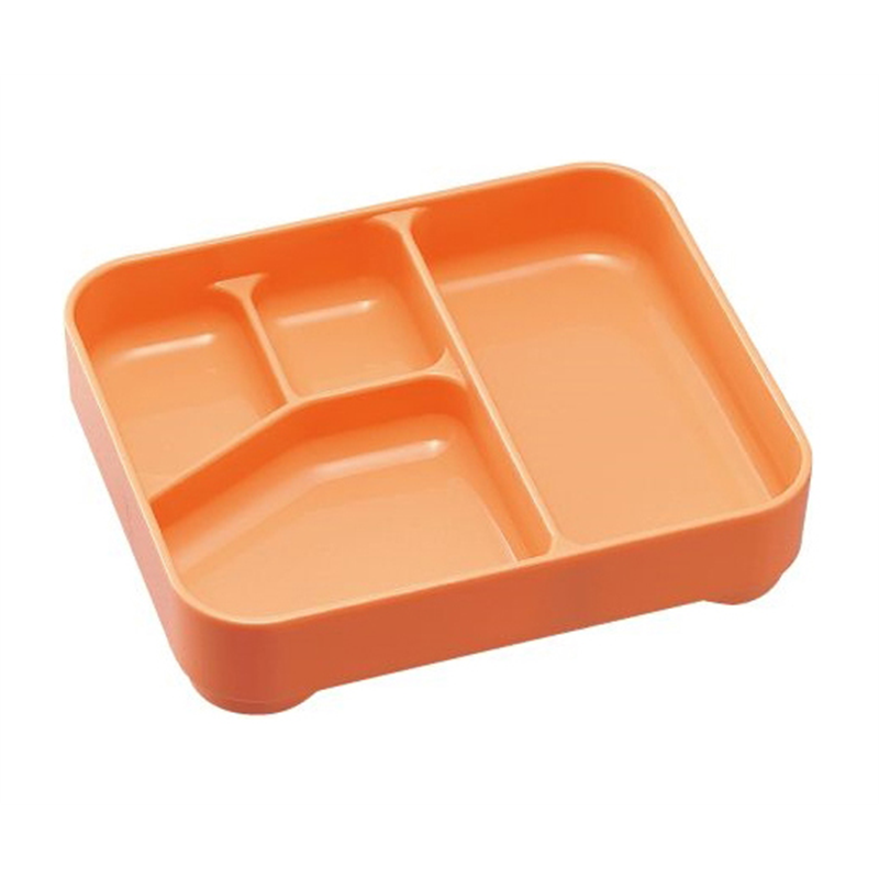 Daiwa アニマル幼稚園弁当容器 本体(ライトオレンジ)蓋(ウサギ)セット No.46 1個(ご注文単位1個)【直送品】