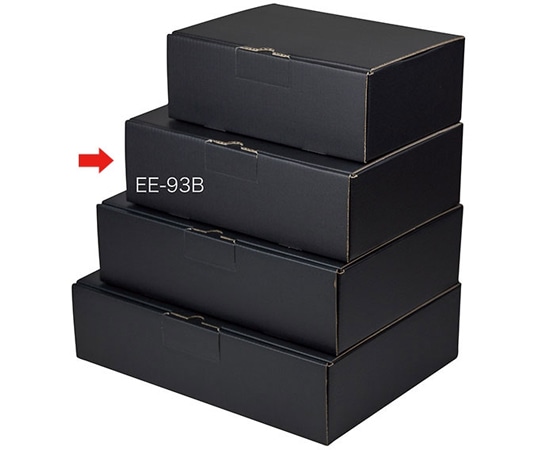 ヤマニパッケージ 宅配箱 はっ水宅配箱 9cm 黒 100枚 EE-93B 1ケース（ご注文単位1ケース）【直送品】