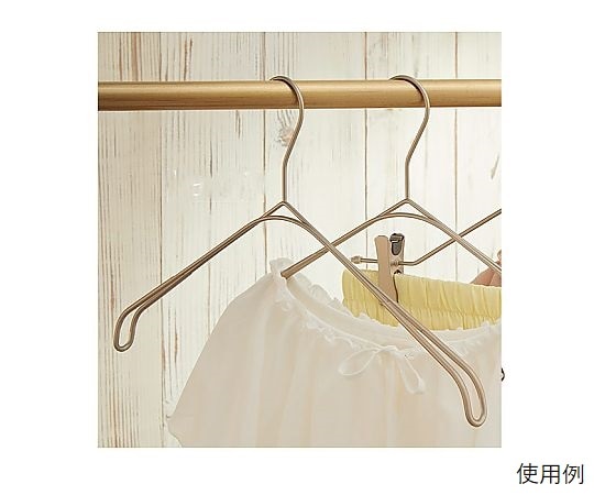 アズワン スマートハンガー ホワイトニッケルトップス用 W36cm 61-799-41-1 1本（ご注文単位1本）【直送品】