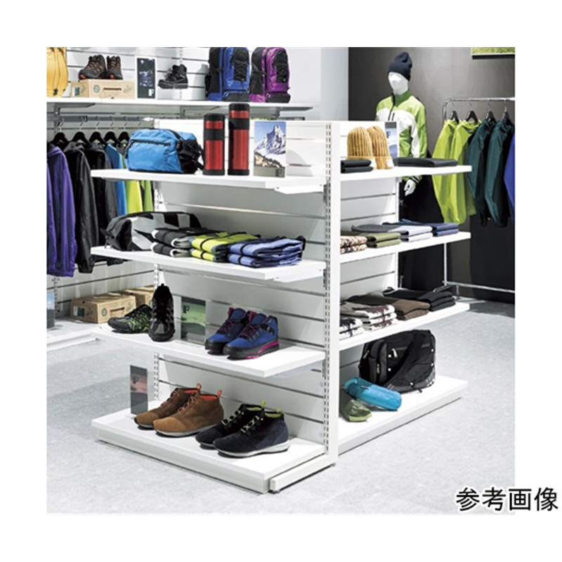 アズワン 什器セットまるごと購入 リスタプラス中央片面タイプ+中央両面タイプセット ホワイト 61-669-12-1 1セット（ご注文単位1セット）【直送品】