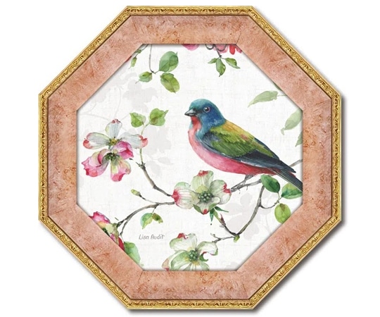 ユーパワー 八角 ミニゲル アートフレーム リサ オーディット｢ドッグウッド ガーデン3｣ LA-02552 1個（ご注文単位1個）【直送品】