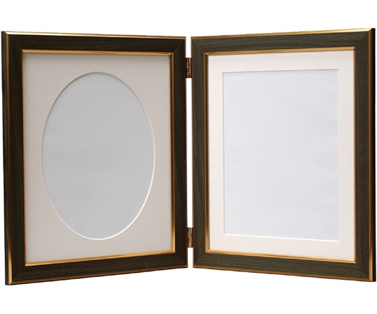 万丈 ダブルフレーム ベーシック 六切判 グリーン DF-B6GR 1個(ご注文単位1個)【直送品】