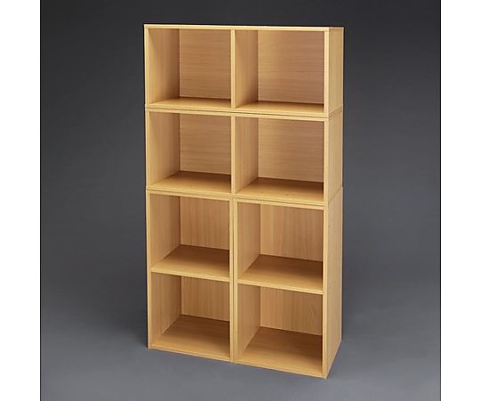 エスコ 370x300x740mm 木製収納棚(連結式/4個) EA954EF-4 1セット(ご注文単位1セット)【直送品】