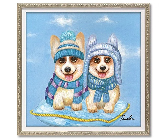 ユーパワー オイル ペイント アート｢ニットキャップ ツイン(Sサイズ)｣ OP-07038 1個（ご注文単位1個）【直送品】