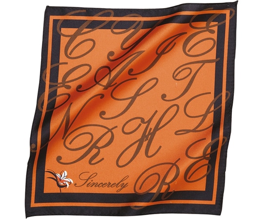 カーシーカシマ ENJOY ミニスカーフ オレンジ EAZ540 1枚（ご注文単位1枚）【直送品】