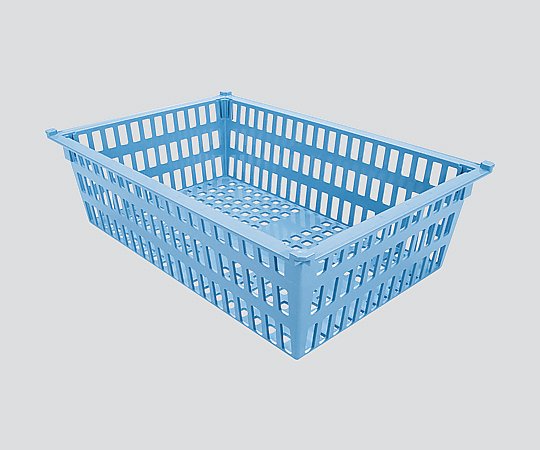 サカセ バスケット(モジュールシリーズ) 64-17タイプ(深さ17cm)帯電防止 ブルー PB64-17 BU 1個 (ご注文単位1個)【直送品】