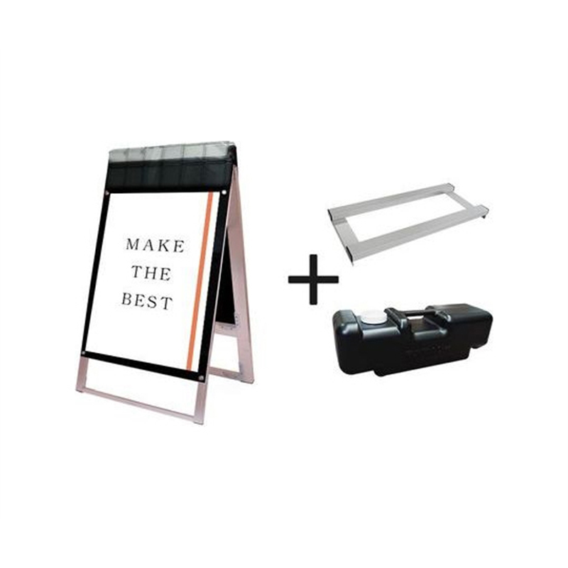 常磐精工 ポスター用スタンド看板パンフレットケース付 B1両面ブラック(屋外用) ウエイトアーム・水タンクセット PSSKP-B1RB-G-3SET 1個（ご注文単位1個）【直送品】