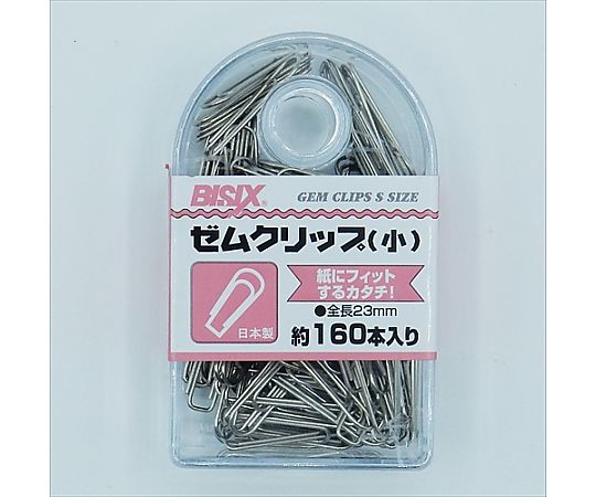 ミツヤ ゼムクリップ小 160本×5箱入 BX1-GM3 1ケース（ご注文単位1ケース）【直送品】