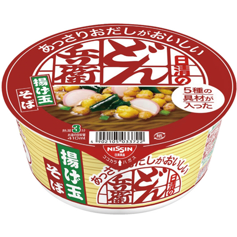 日清食品 あっさりおだしのどん兵衛 揚げ玉そば 1箱(12個入) 27885 1箱※軽（ご注文単位1箱）【直送品】