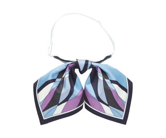 カーシーカシマ ENJOY スカーフ リボン 602-26 ブルー EAZ602 1枚（ご注文単位1枚）【直送品】