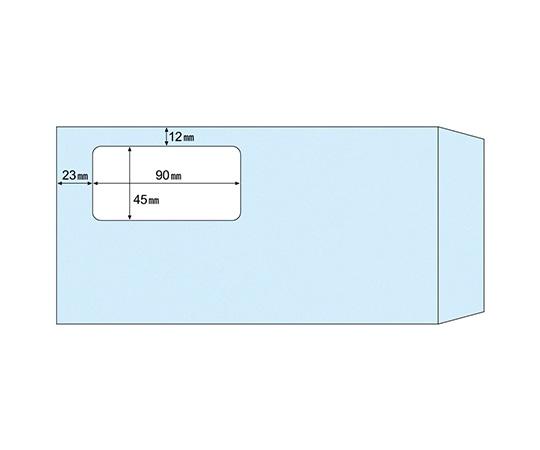 ヒサゴ 窓つき封筒 ブルー 1セット(200枚入) MF04 1セット(ご注文単位1セット)【直送品】