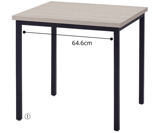 アズワン ダイニングテーブル W75cm 61-777-24-1 1台(ご注文単位1台)【直送品】