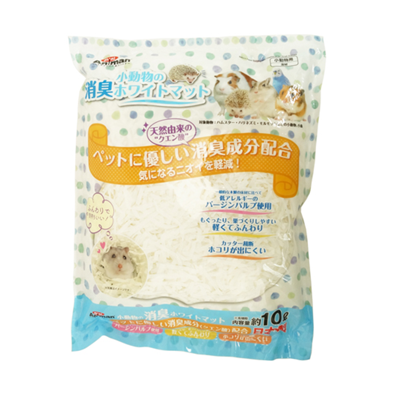 ドギーマンハヤシ 小動物の消臭ホワイトマット 10L  1パック（ご注文単位1パック）【直送品】
