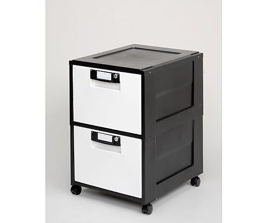 エスコ 425x509x 645mm/2段 キャビネット(キャスター付) EA954HL-3 1台(ご注文単位1台)【直送品】