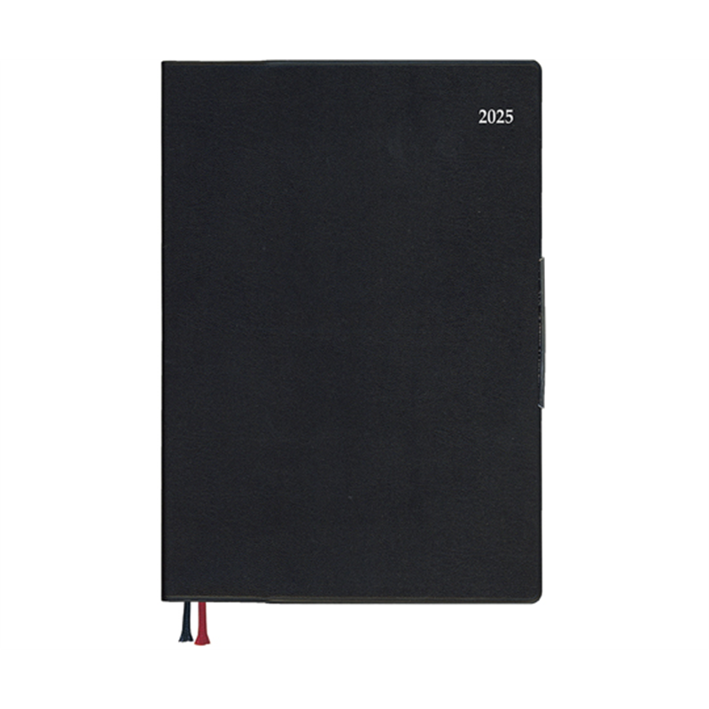 ダイゴー 2025 アポイント デスク A5 1W+横罫 ブラック E8458(2025) 1冊(ご注文単位1冊)【直送品】