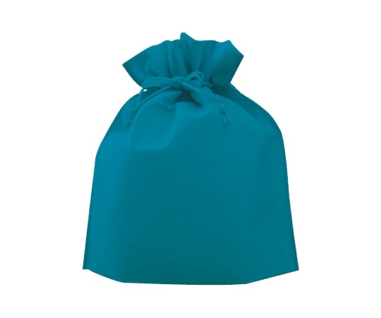 三和 不織布巾着 (大)タ-コイズブルー 1ケース(1000枚入) SW2528-13 1ケース（ご注文単位1ケース）【直送品】