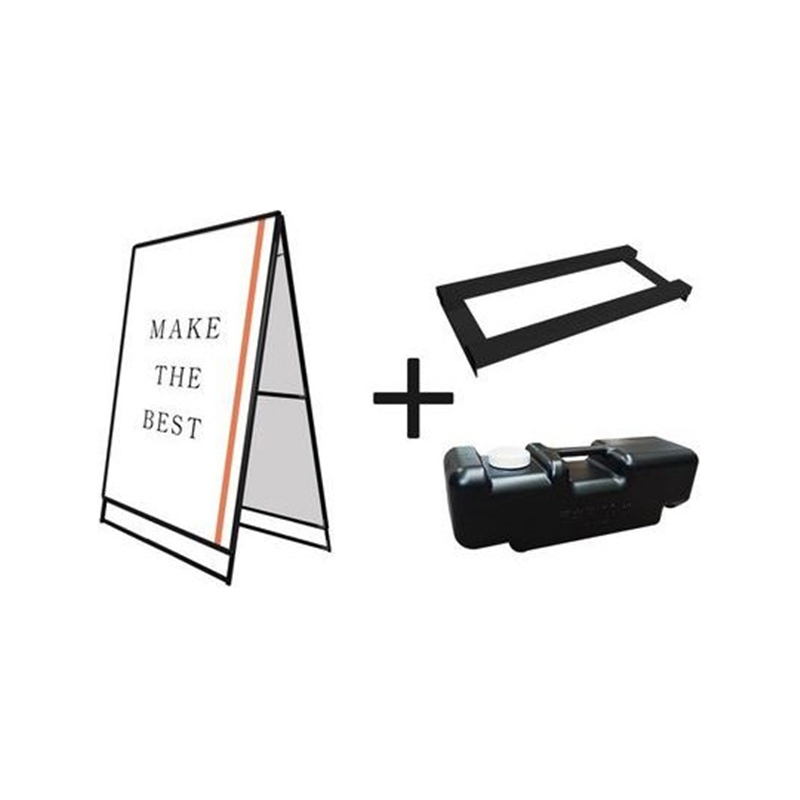 常磐精工 ポスターグリップスタンド看板 屋外用 B0両面ブラック ウエイトアーム・水タンクセット PGSK-B0RB-G-3SET 1個（ご注文単位1個）【直送品】
