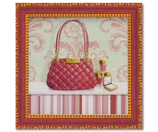 ユーパワー ミニゲル アートフレーム キャロライン フィスク｢コーラル ピンク パース1｣ CA-02011 1個（ご注文単位1個）【直送品】