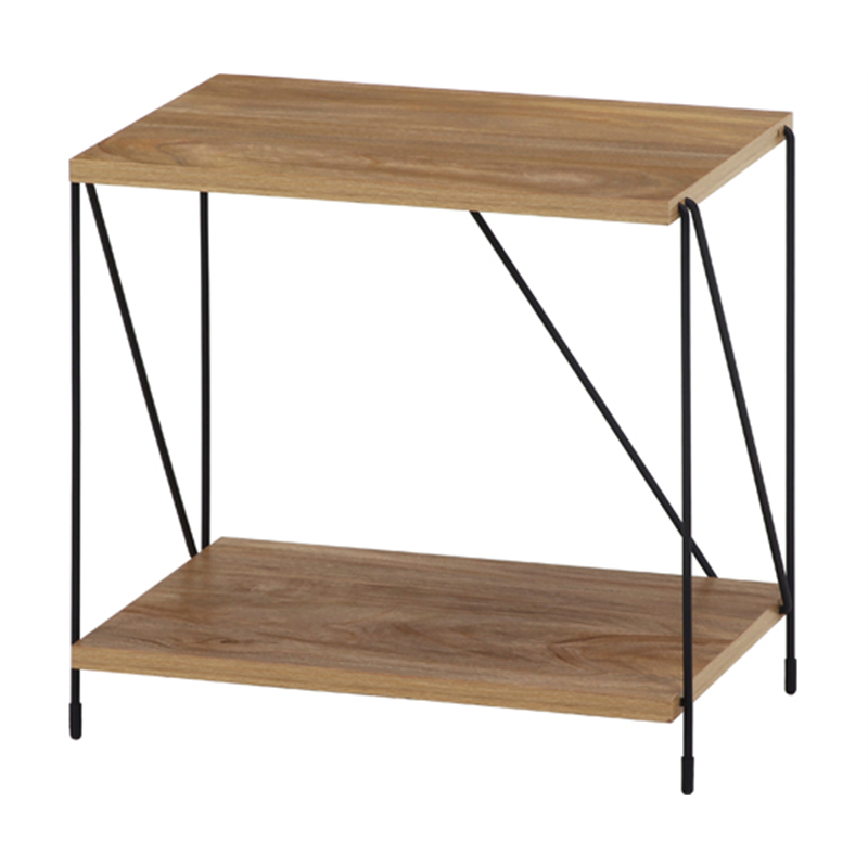 不二貿易 EZBOワイヤーラック2段 40幅 OAK NA 77558 1個（ご注文単位1個）【直送品】