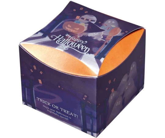 ヤマニパッケージ 贈答箱 ハロウィンパーティー キュービック 100枚 20-2085 1ケース（ご注文単位1ケース）【直送品】