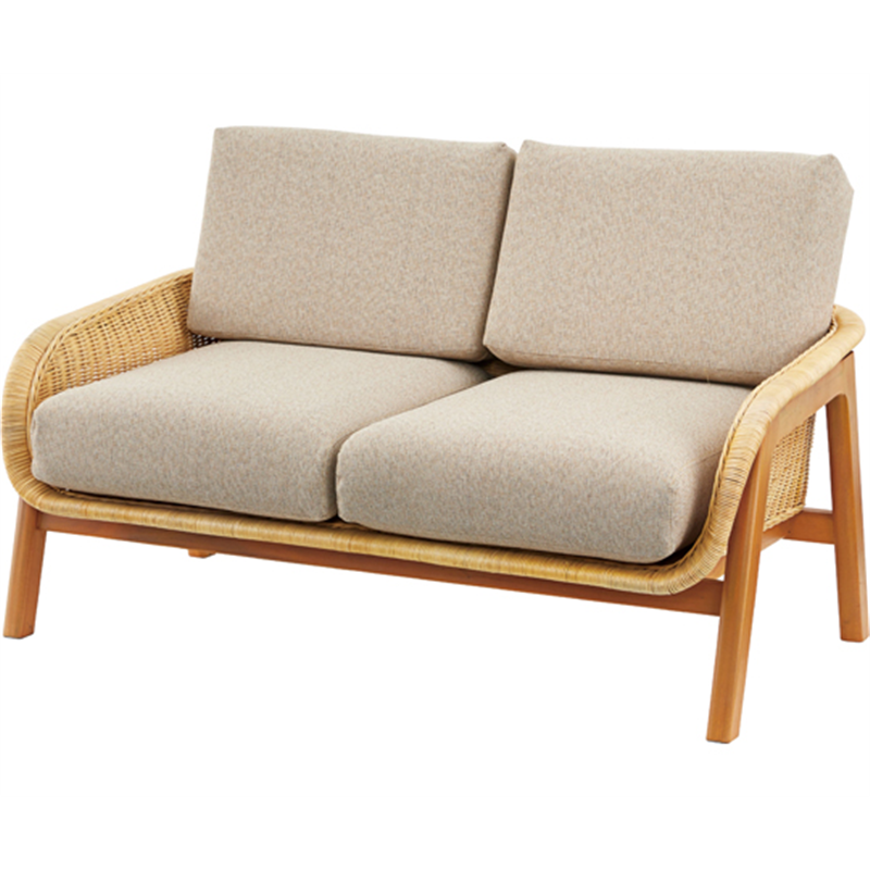 東谷 ソファ 2人掛 ナチュラル NRS-503 1個（ご注文単位1個）【直送品】
