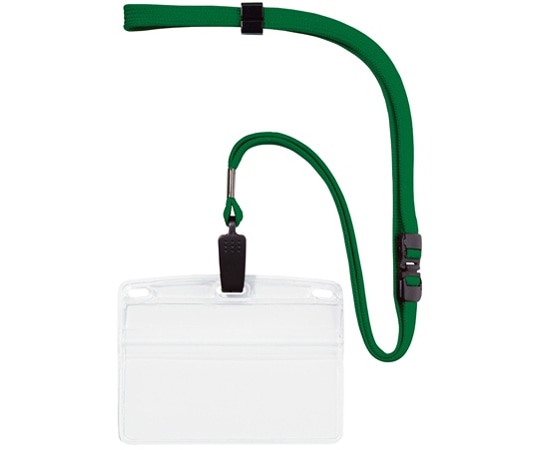 オープン工業 吊り下げ名札 クリップ式 ヨコ名刺 10枚 緑 NL-8-GN 1袋(ご注文単位1袋)【直送品】