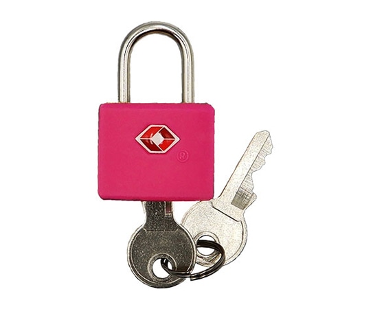 ロジック TSA南京錠 カギ式 ピンク LG-PLK-TSA-KY-PK 1個(ご注文単位1個)【直送品】
