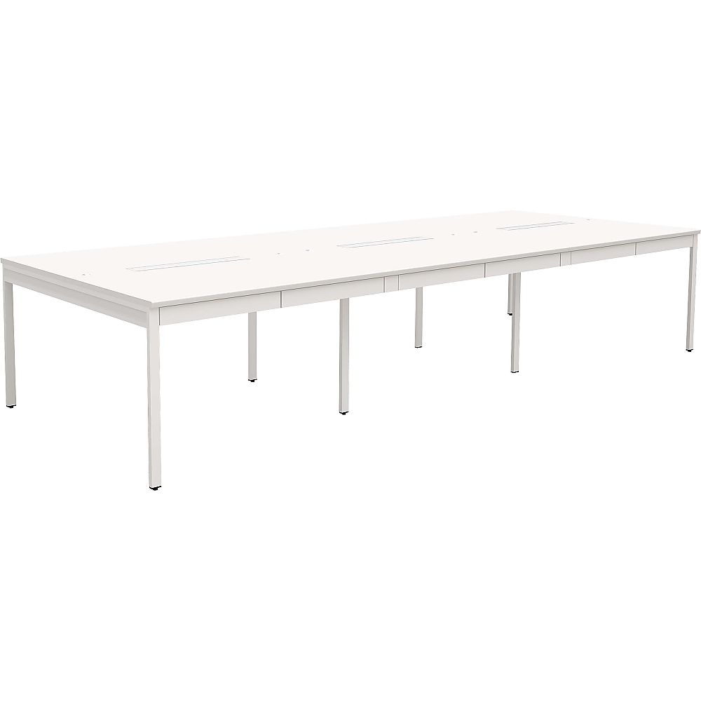 Y2K フリーアドレスデスク3614 引出し付き ホワイト  1個(ご注文単位1個)【直送品】