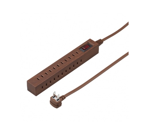 ヤザワコーポレーション 差し込みフリータップ2面ブレーカー SW付 1.5m ダークウッド H9B10115DW 1個(ご注文単位1個)【直送品】