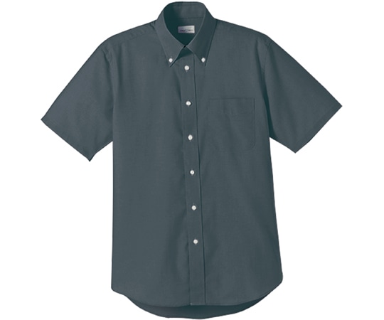 ボンマックス オックスフォード半袖シャツ チャコールグレー LL FB4511U 1枚（ご注文単位1枚）【直送品】