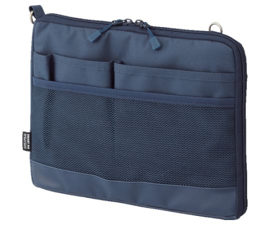 LIHITLAB A5バッグインバッグ(ヨコ型) ネイビー A7680-11 1個(ご注文単位1個)【直送品】
