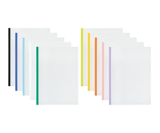 カウネット ガイド付レールクリヤーホルダー 20枚とじ 10冊アソート 4268-5500 1パック(ご注文単位1パック)【直送品】