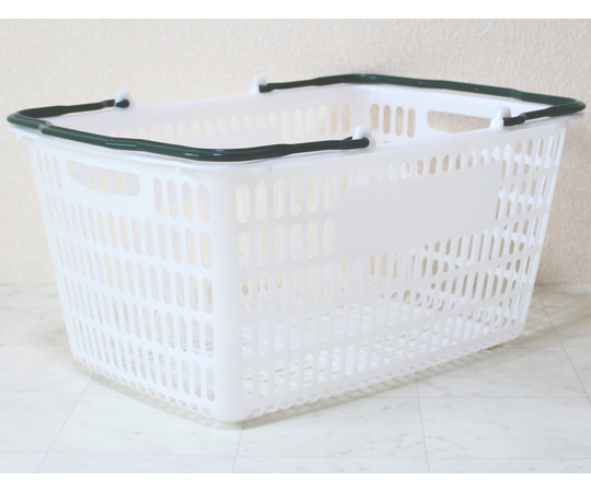 大和産業 買い物かご ナチュラル把手エバーグリーン 5個入 SL-20 1セット（ご注文単位1セット）【直送品】