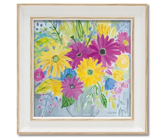 ユーパワー ミニゲル アートフレーム ファリダ ザマン｢ハッピー フラワーズ｣ FZ-02017 1個（ご注文単位1個）【直送品】