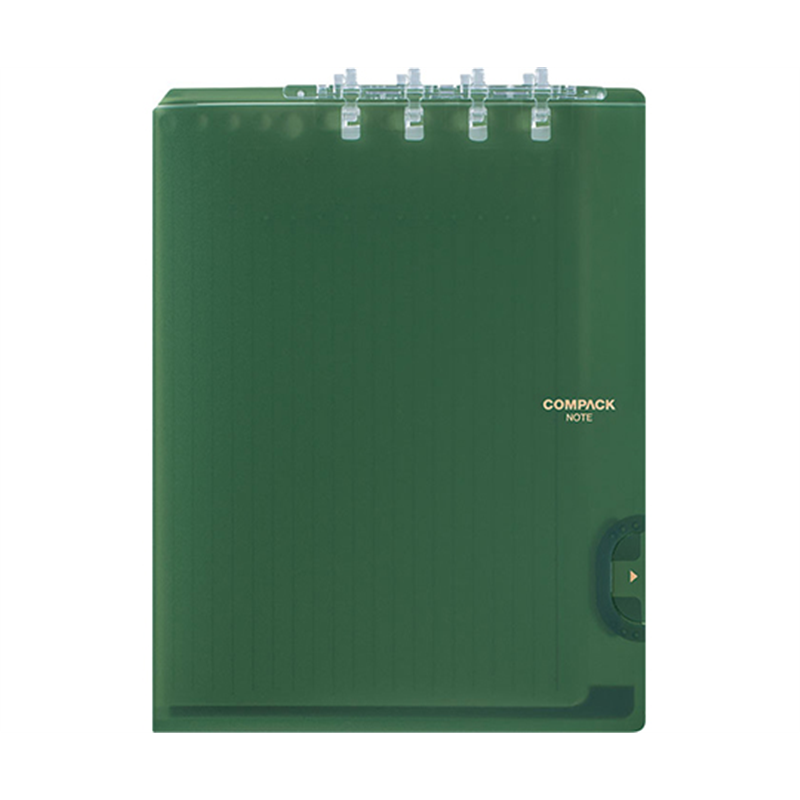 キングジム 二つ折りリングノート コンパック B5 緑 9955TY 1冊(ご注文単位1冊)【直送品】