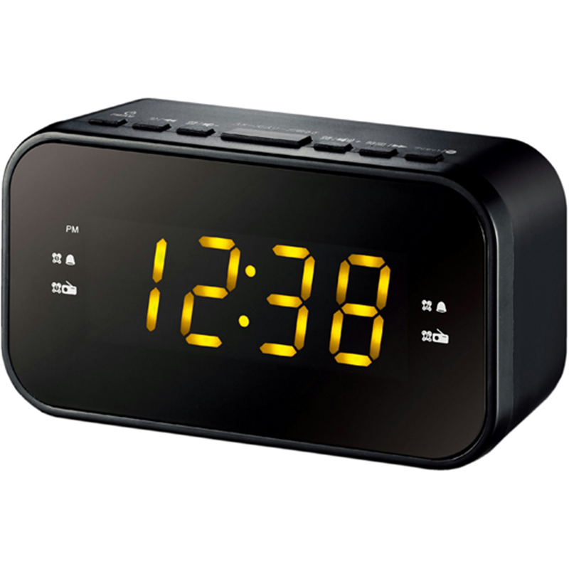 WINTECH クロックラジオ(イエローLED) CR-X1 1個（ご注文単位1個）【直送品】